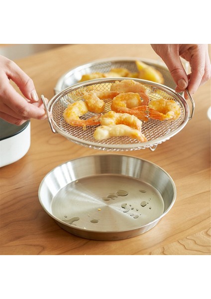 Mutfak Yağ Süzgeci Tava Paslanmaz Çelik Kızartma Yağı Süzgeci Tava Ince Gözlü Süzgeç Sepeti Bekü Patates Kızartması Için (Yurt Dışından)