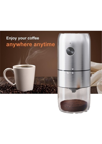 Taşınabilir Elektrikli Kahve Öğütücü, Çoklu Öğütme Ayarlı Küçük Elektrikli Şarj Edilebilir Mini Kahve Öğütücü (Yurt Dışından) indirimleri