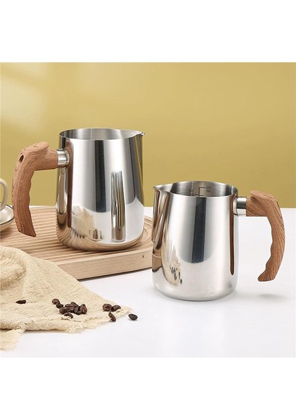 Süt Köpürtme Sürahisi 20 Oz (600ML), Anti-Haşlanma Saplı Espresso Buharlı Sürahiler, Süt Köpürtme Kupası Paslanmaz Çelik (Yurt Dışından) fiyatları