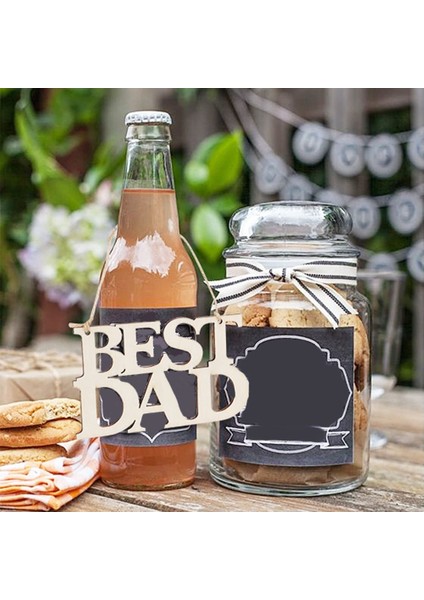 40 Adet En Iyi Baba Bitmemiş Ahşap El Sanatları, Babalar Günü Hediyeleri Için Dize ile Hediye Etiketleri, Babanın Doğum Günü Partisi Süslemeleri (Yurt Dışından) indirimleri