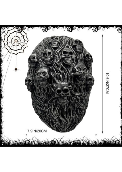 Cadılar Bayramı Korku Maskesi - Korkunç Kafatası Hayalet Maskesi, Cadılar Bayramı Steampunk Maskesi Ürpertici Yüz Lateks Maskeleri (Yurt Dışından) fiyatları