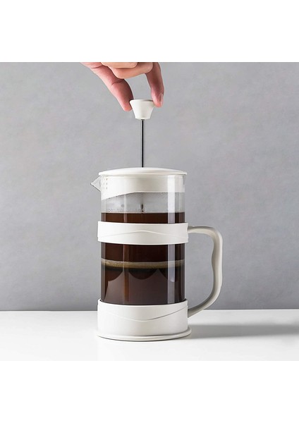 French Press Kahve Makinesi 12 Oz, Beyaz Kahve Presleri Borosilikat Camlı Çay Makineleri Soğuk ve Sıcak Demlenmiş Kahve (Yurt Dışından) modelleri