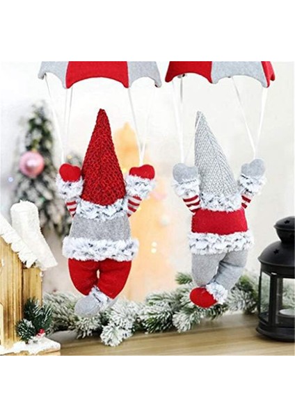 Cüce Figürü Paraşütle Atlayan Cüce Bebek Masa Raf Masaüstü Paraşüt Tomte Peluş Cüce Hediyeleri Temalı Ağaç Dekoru Kırmızı (Yurt Dışından) fiyatları