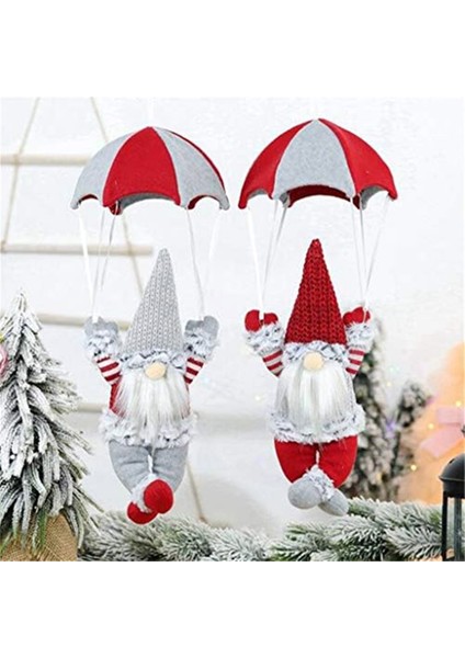 Cüce Figürü Paraşütle Atlayan Cüce Bebek Masa Raf Masaüstü Paraşüt Tomte Peluş Cüce Hediyeleri Temalı Ağaç Dekoru Kırmızı (Yurt Dışından) fırsatları