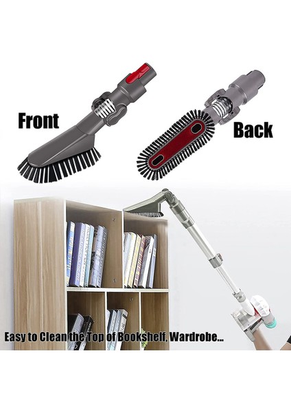 Yukarı Üst Nozul Fırçası Dyson V7 V8 V10 V11 V15 Için Uyumlu Üst Temizleme Açısını Ayarlayın 180 Derece (Yurt Dışından) fiyatları