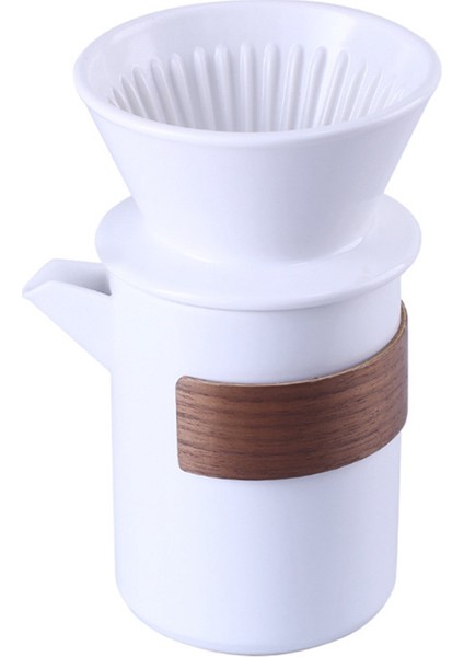 Koonan Kahve Damlatıcı Dak Kahve Damlatma Filtresi Potu Üzerine Dökme Kahve Makinesi Tekrar Kullanılabilir El Sürüşlü Kahve Demleme Filtresi Makinesi Beyaz (Yurt Dışından)