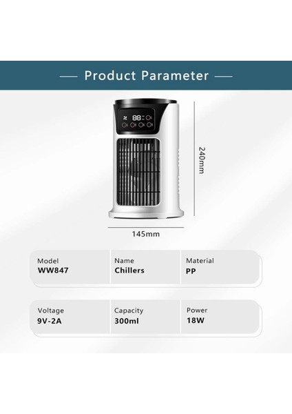 Hava Soğutucu Ev Yurdu Öğrenci Masaüstü Elektrikli Fan Küçük Rüzgar Ofis USB Soğutma Klima Fanı (Yurt Dışından) fiyatları