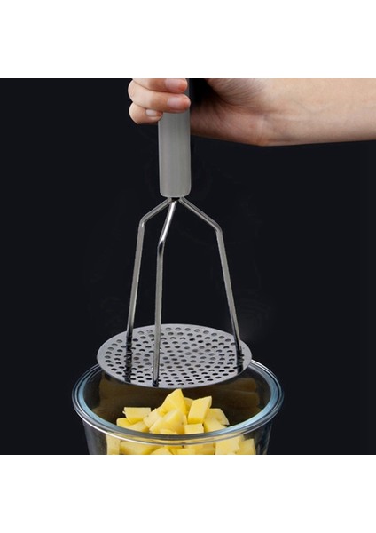 Kremalı Patates Püresi Sebze Meyve Için Saplı Paslanmaz Çelik Patates Ezici Çeşitli Yiyecekler Mutfak Aletleri (Yurt Dışından) fırsatları