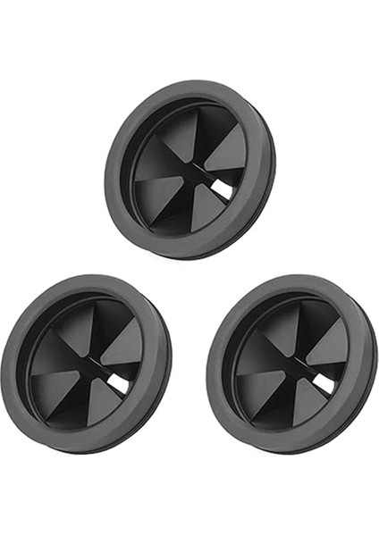 3'lü Paket Lavabo Backsplash Çöp Imhası Splash Guard Gıda Atık Öğütücü Splash Guard Yaka Yedek Sessiz Kapak (Yurt Dışından)