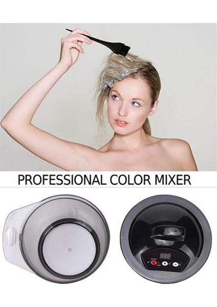 Elektrikli Saç Boyama Kabı Dıy Saç Rengi Balmumu Karıştırıcı Alet Plastik Otomatik Karıştırıcı Saç Rengi Karıştırma Çamuru Saç Salonu (Yurt Dışından) modelleri