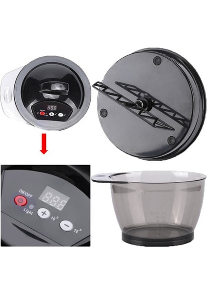 Elektrikli Saç Boyama Kabı Dıy Saç Rengi Balmumu Karıştırıcı Alet Plastik Otomatik Karıştırıcı Saç Rengi Karıştırma Çamuru Saç Salonu (Yurt Dışından) fırsatları