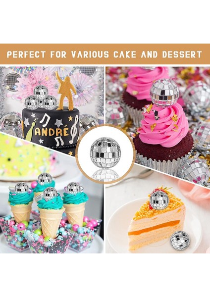 30 Paket Disko Topu Gümüş Asılı Ayna Disko Topları Süsler Halat ile Noel Düğün Parti Müzik Festivalleri Dekor (Yurt Dışından) indirimleri