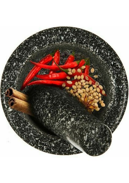 Granit Desen Havaneli Seti Taş Ot Baharat Öğütücü Katı Öğütücü Pişirme Seti (Yurt Dışından) modelleri