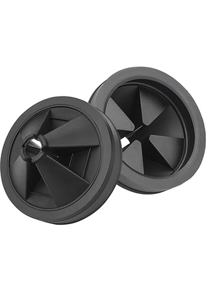 2'li Paket Lavabo Backsplash Çöp Imha Splash Guard Gıda Atık Öğütücü Splash Guard Yaka Yedek Sessiz Kapak (Yurt Dışından)