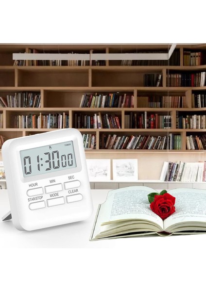 2pac Dijital Zamanlayıcı Manyetik Geri Sayım Zamanlayıcısı Yüksek Alarm Mutfak Zamanlayıcısı LCD Ekran Sınıf Zamanlayıcısı Çalışma Yemek Pişirme, Vb. (Yurt Dışından) modelleri