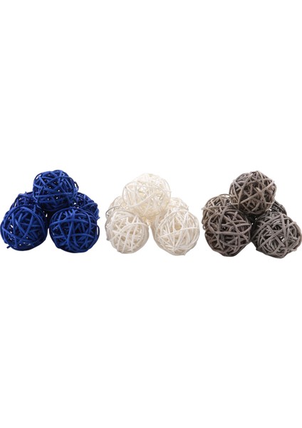 15 Adet Rattan Topları Dekoratif Top Küreler Vazo Dolgular Masa Süsü, Tavan Küre Asma Top Süslemeleri Için (Yurt Dışından) fiyatları