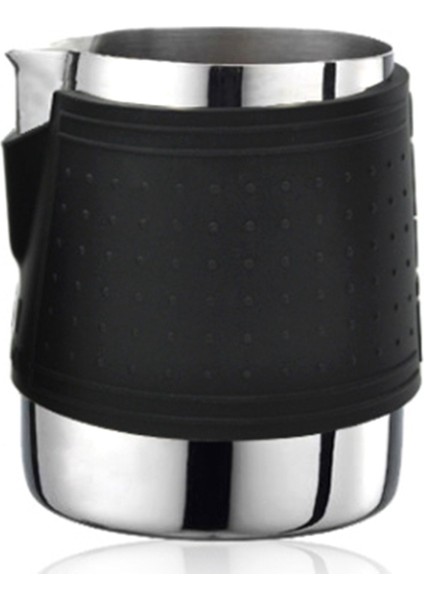 12 Oz. Paslanmaz Çelik Süt Köpürtme Tencere Buharlı Tencere Kartal Nozullu Isıya Dayanıklı Silikon Tutma Pedi Makinesi Latte,a (Yurt Dışından)