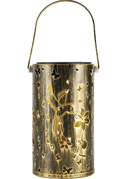 Kuş Kelebek Projeksiyon Lambası Ferforje Hollow Bahçe Avlu Güneş Fener Asılı Lamba Eklenebilir (Yurt Dışından)