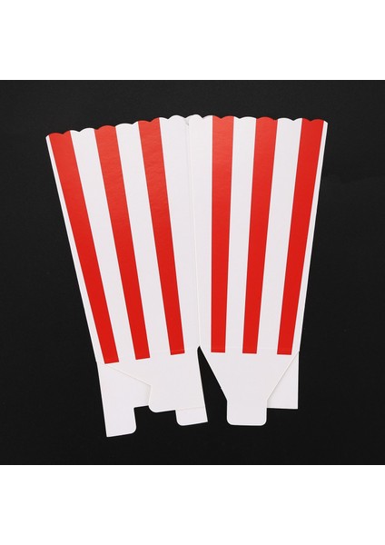 12 Sinema Çizgili Ikram Partisi Küçük Şeker Favor Patlamış Mısır Çanta Kutuları, Kırmızı (Yurt Dışından) fırsatları