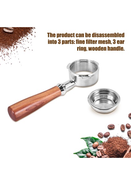 58 mm Kahve Portafilter Kahve Makinesi Setto Kahve Kolu Için Dipsiz Filtre Profesyonel Aksesuar, G (Yurt Dışından) indirimleri