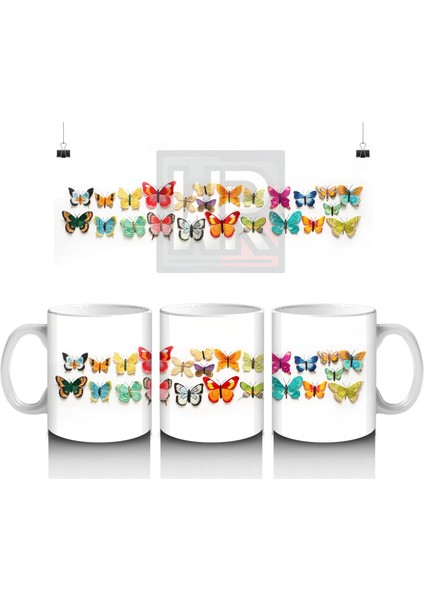 Çatlak Duvar Arasından Bakan Beyaz Kartal - Baskılı Kahve Kupası