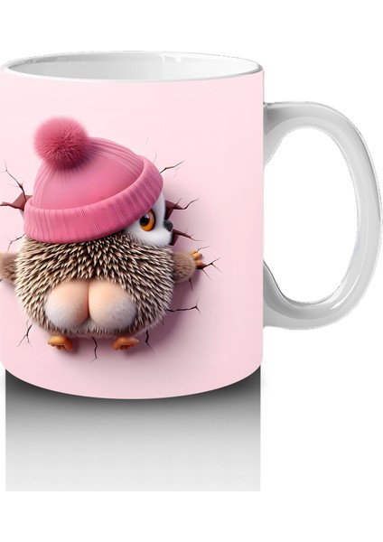 Kırmızı Kurdeleli Sevimli Kız Maskotu – Baskılı Kahve Kupası fırsatları