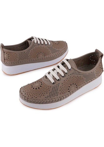 Hakiki Deri Modern Lazer Desenli Rahat Yumuşak Ayakkabı 12-52 Taş Deri indirimleri