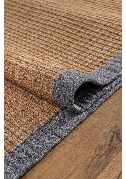 0465-GRI Kumaş Bordür Sisal Halı Kilim Hav Toz Vermez Kolay Temizlenen Hasır Kilim modelleri
