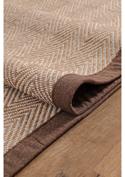0408-KAHVE Kumaş Bordür Sisal Halı Kilim Hav Toz Vermez Kolay Temizlenen Hasır Kilim modelleri