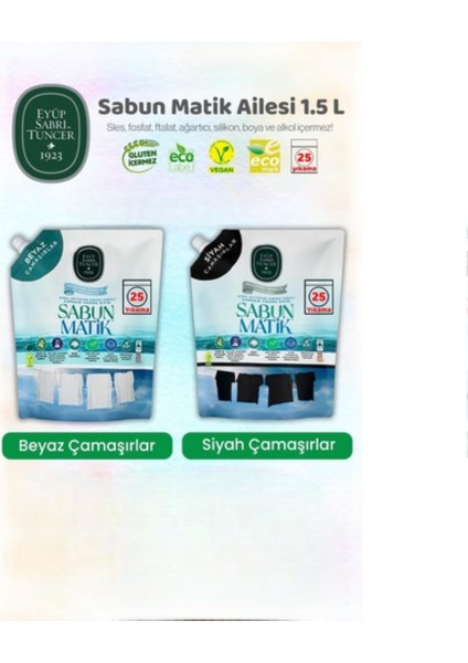 Siyahlar ve Beyazlar Çamaşır Yıkama Sıvısı 1. 5 L ve Rosıe