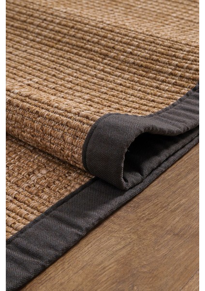 0465-ANTRASIT Kumaş Bordür Sisal Halı Kilim Hav Toz Vermez Kolay Temizlenen Hasır Kilim modelleri