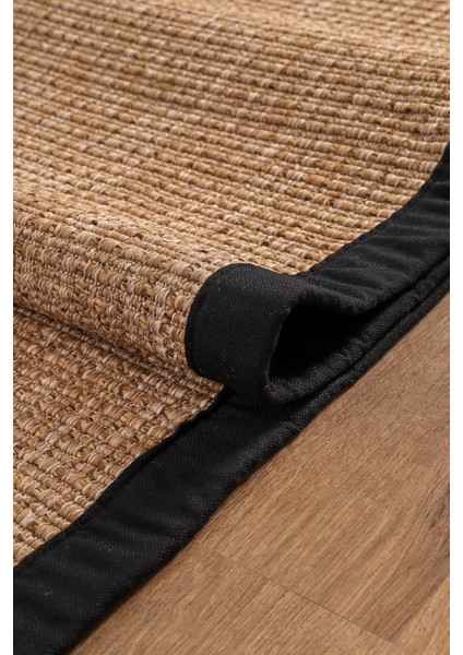 0465-SIYAH Kumaş Bordür Sisal Halı Kilim Hav Toz Vermez Kolay Temizlenen Hasır Kilim modelleri