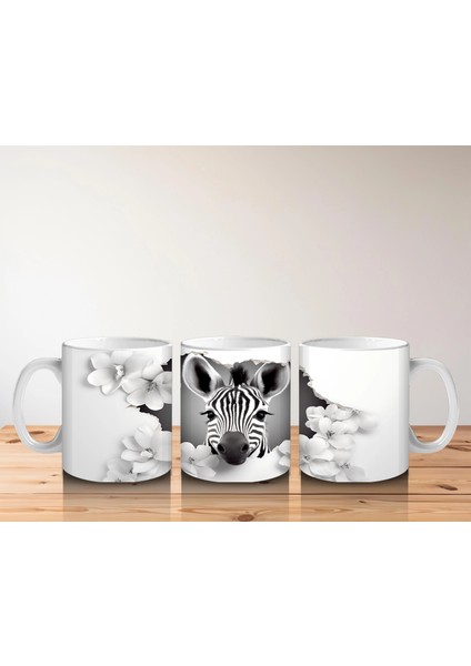Bulutlar Arasında Sevimli Zebra – Baskılı Kahve Kupası indirimleri