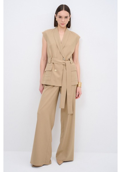 Çizgili Pantolon C.camel 153L9368001