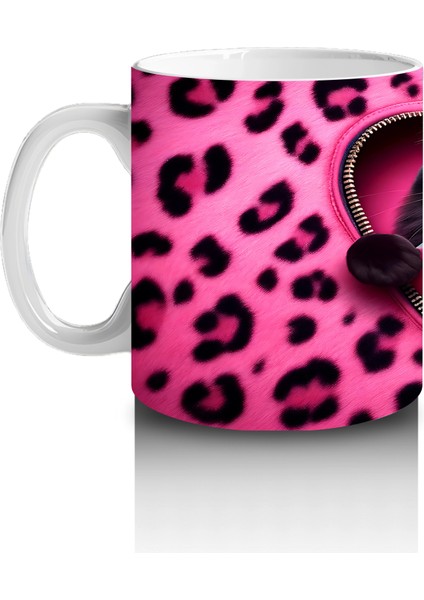 Siyah Kediler ve Pembe Kalp – Baskılı Kahve Kupası fiyatları