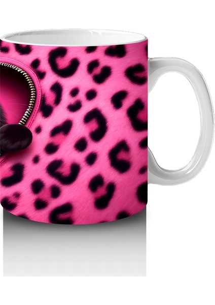 Siyah Kediler ve Pembe Kalp – Baskılı Kahve Kupası fırsatları