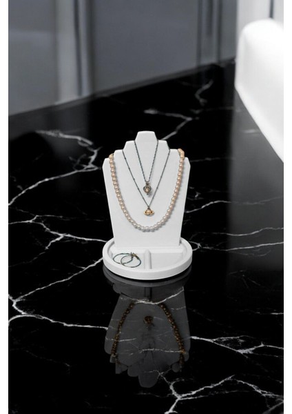 Şık Takı Düzeni, Beyaz, Organizer ve Manken, Evinize ve Mağazanıza Özel