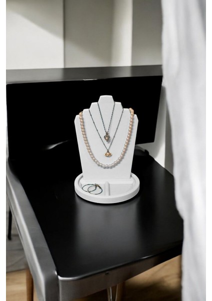 Şık Takı Düzeni, Beyaz, Organizer ve Manken, Evinize ve Mağazanıza Özel