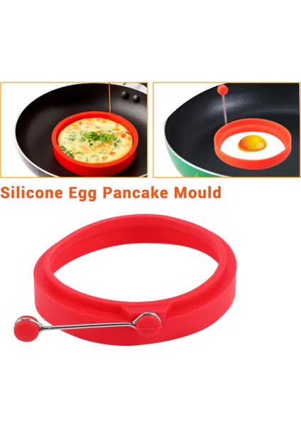 Yumurta Halkası Silikon Yumurta Gözleme Kalıbı Pratik Yumurta Halkası Mutfak Gereçleri Pişirmek Için, 4 Parça (Yurt Dışından) fiyatları