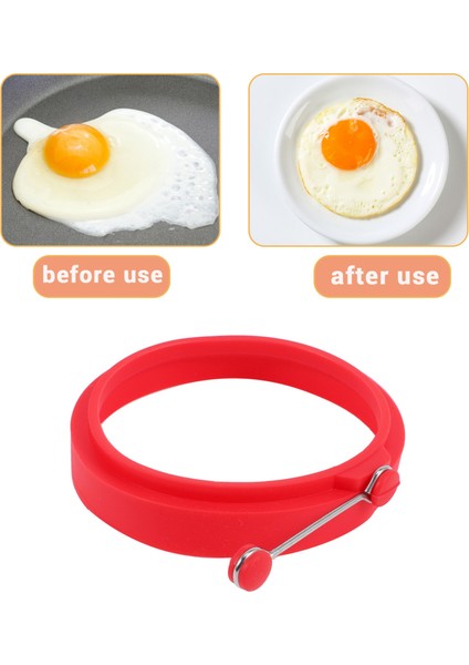Yumurta Halkası Silikon Yumurta Gözleme Kalıbı Pratik Yumurta Halkası Mutfak Gereçleri Pişirmek Için, 4 Parça (Yurt Dışından) modelleri