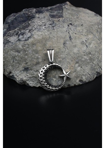 Kolye Ucu 925 Ayar Gümüş Ay Yıldızlı (Ayyıldızlı) 902047 fiyatları