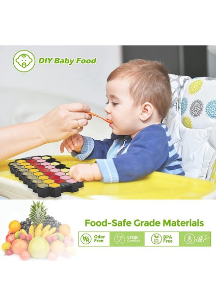 3'lü Paket Silikon Küçük Buz Küpü Tepsileri, Çıkarılabilir Kapaklı, Kolay Açılan ve Esnek Altıgen 37'li Buz Küpü Kalıpları (Yurt Dışından) indirimleri