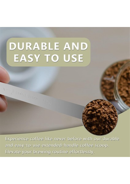 2 Adet 2 Yemek Kaşığı Kahve Kepçesi, 9.5 Inç Uzun Saplı Ölçüm Kaşığı, Iki Yemek Kaşığı (15 Ml) Kahve Kepçesi, Paslanmaz Çelik Kepçe (Yurt Dışından) fırsatları
