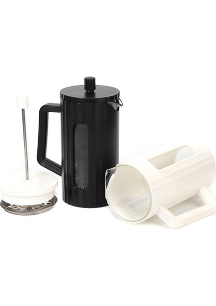 600ML French Press Kahve Makinesi Yüksek Borosilikat Cam Ev Kahve Demleyici Süt Köpüğü Köpürtücü Ista Çay Makinesi Siyah (Yurt Dışından) fiyatları