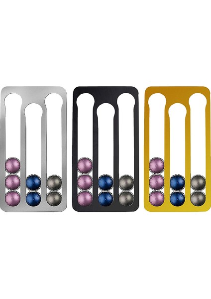 Nespresso Vertuo Kapsülleri Için Kahve Kapsülü Tutucu, Kahve Kapsülleri Için Duvara Monte Depolama Rafı, Kapasite: 17, Siyah (Yurt Dışından) fırsatları