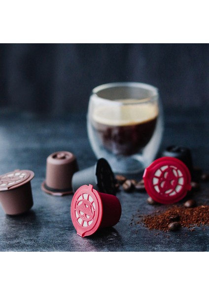 Nespresso Kahve Makinesi Için Uygun Paslanmaz Çelik Kahve Kapsül Kabuğu Yeniden Kullanılabilir Dolum Kahve Tozu, 6 Adet, Kırmızı (Yurt Dışından) fırsatları