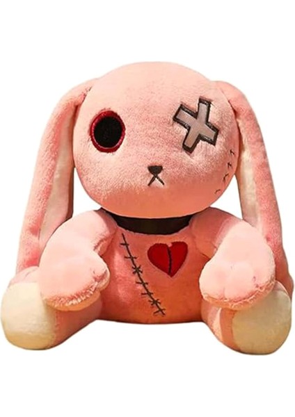 Çılgın Tavşan Peluş Tavşan Oyuncak Korkunç Tavşan Doldurulmuş Tavşan Hayvan Yastığı, Doğum Günü Hediyesi, Pembe (Yurt Dışından)