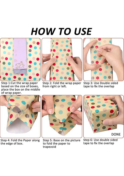 Ambalaj Kağıtları, Noel Doğum Günü Partisi Için Ambalaj Kağıdı Seti 6 Adet Hediye Paketleme Kağıtları, Mevcut Hediye Ambalaj Kağıdı (Yurt Dışından) fırsatları