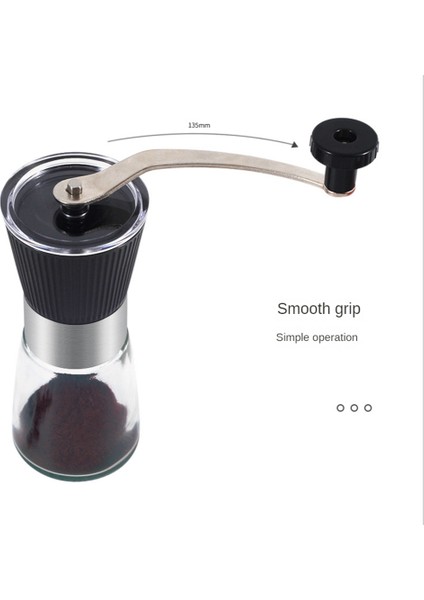 Manuel Kahve Değirmeni Taşınabilir El Kahve Çekirdeği Öğütücü Ev Ofis Seyahat Espresso Kahve Çekirdeği Araçları 160 ml (Yurt Dışından)