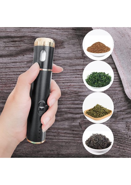 Elektrikli Taşınabilir Öğütücü, USB Şarj Edilebilir Baharat Çok Amaçlı Kaık Ürün ve Mutfak Öğütme (Siyah) (Yurt Dışından) modelleri